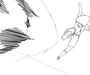 Coloriage Olivier Atton et le tir puissant