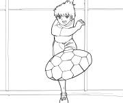 Coloriage Olivier Atton s'entra&icirc;ne seul