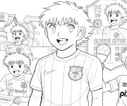 Coloriage Olivier Atton signe pour le FC Barcelone