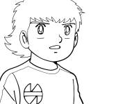 Coloriage Olivier Atton, triste pendant le match