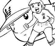 Coloriage Olivier et le gardien Thomas
