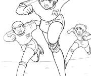 Coloriage Ollivier Atton, Bruce Harper et Phillipe Calahan en match