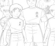 Coloriage Page manga Olive et Tom