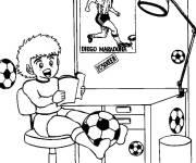 Coloriage Petit Olive et Tom &agrave; la maison