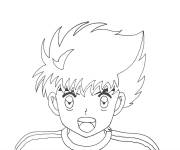 Coloriage T&ecirc;te d'Olivier Atton