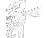 Coloriage Dracule Mihawk Stylis&eacute;