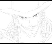 Coloriage Dracule Mihawk Taille