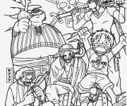 Coloriage L'équipage de One Piece