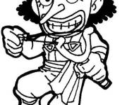 Coloriage Mini Usopp de One Piece