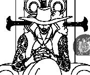 Coloriage One Piece Mihawk 