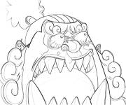 Coloriage One Piece Red stylis&eacute;