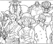 Coloriage One Piece Tout L'équipage