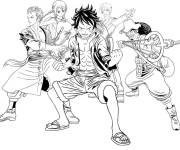 Coloriage et dessins gratuit Personnages d’anime One Piece à imprimer