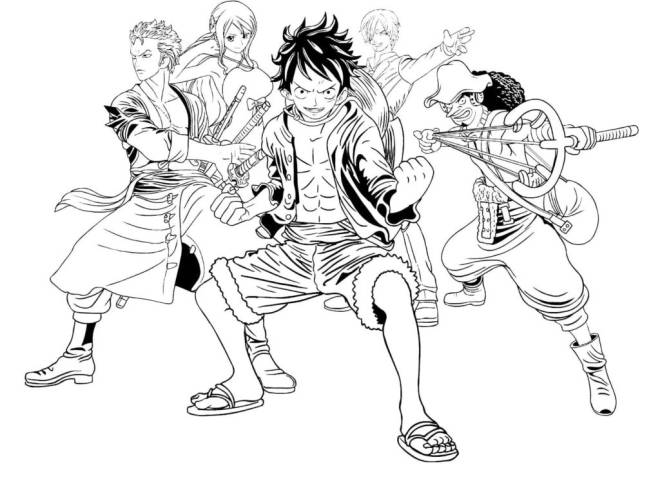 Coloriage et dessins gratuits Personnages d’anime One Piece à imprimer