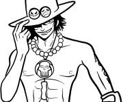 Coloriage Portgas D. Ace