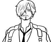 Coloriage Sanji de One Piece