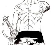 Coloriage Taille de Shanks One Piece