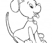 Coloriage et dessins gratuit Le chien de Oui Oui à imprimer