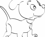 Coloriage Oui Oui chien