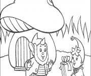 Coloriage Oui Oui dessin anim&eacute;