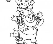 Coloriage Oui Oui  et ses amis en ligne