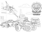 Coloriage Affiche du film d'animation Pat Patrouille Super Patrouille