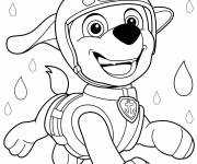 Coloriage Chien de sauvetage aquatique Zuma de la super patrouille