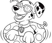 Coloriage chiot dalmatien Marshall
