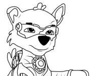 Coloriage Chiot puissant de Pat Patrouille La Super Patrouille