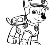Coloriage Chiot serieux de Pat Patrouille La Super Patrouille