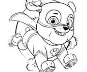 Coloriage Chiot Smoke du film La Super Patrouille