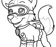 Coloriage Everest chiot l'un des super chiots