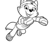 Coloriage Le Husky Everest du Squad dans Pat Patrouille La Super Patrouille
