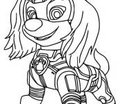 Coloriage Liberty de Pat patrouille Super patrouille dessin anim&eacute;