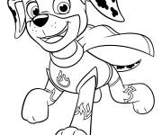Coloriage Mighty Pup Marshal heureux