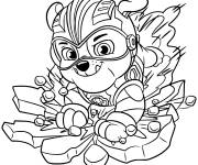 Coloriage Pat Patrouille Mighty Pups Rubens