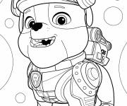 Coloriage Paw Patrol Super Patrouille Fort pour chiens
