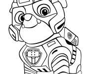 Coloriage Ruben Mighty Pups Super Pat Patrouille