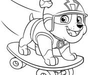 Coloriage et dessins gratuit Ruben sur Skateboard à imprimer