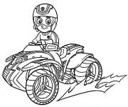 Coloriage Ryder et Quad de Pat patrouille Super patrouille