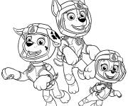 Coloriage Stella Marcus de Super Patrouille Mighty Pups