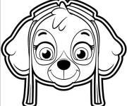 Coloriage et dessins gratuit Stella super Patrouille &agrave; d&eacute;couper à imprimer