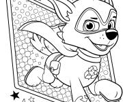 Coloriage Super h&eacute;ros Rocky Pat patrouille Super patrouille