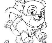 Coloriage et dessins gratuit Super-h&eacute;ros Ruben du film de super chiots Pat à imprimer