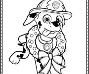 Coloriage Super Mighty Pup Marshall Pat patrouille Super patrouille