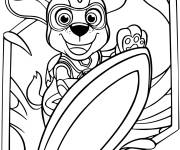 Coloriage Zuma Mighty Pups  Super Pat Patrouille