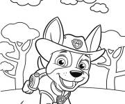 Coloriage Le tracker Chase de Pat Patrouille