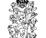 Coloriage Pat Patrouille part en mission