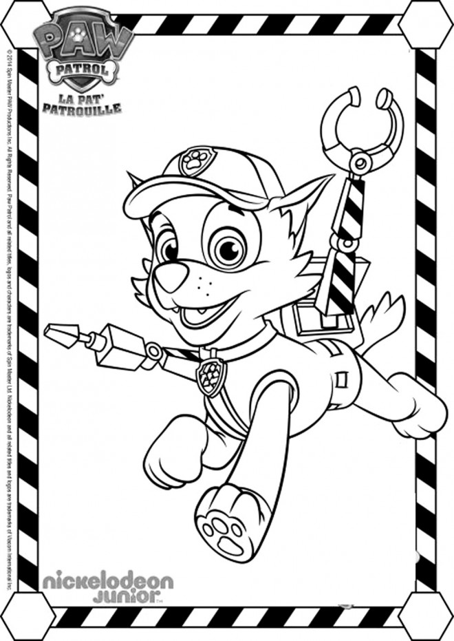 Agité regarder dans Écraser coloriage pat patrouille chien robot Banian