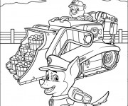 Coloriage Pat Patrouille Ruben et Chase